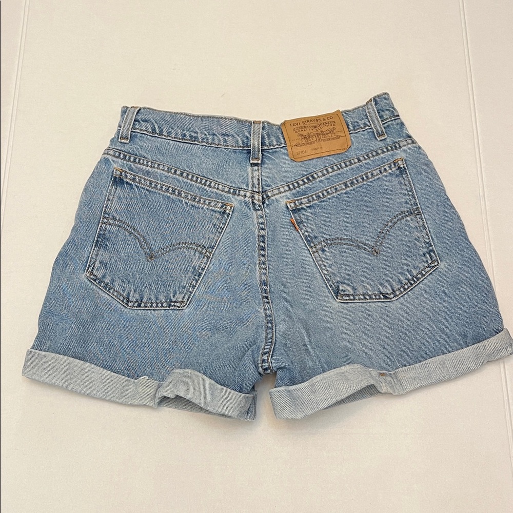 Levi's vintage 90s 945 orange tab high rise shorts